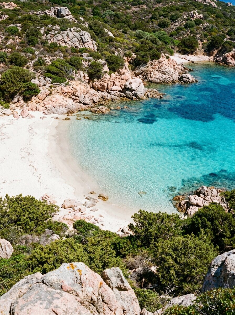 Piscina panoramica di una villa in Costa Smeralda
